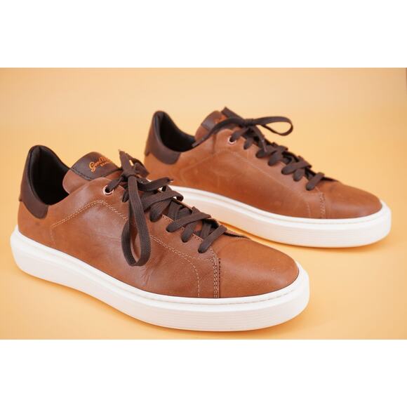 Good Man Brown Legend London Low Top Sneakers Size 9 New $275 White Sole Lace - Picture 12 of 12